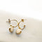 Everyday Gold Plated Stainless Steel Hoop Drop Earrings
