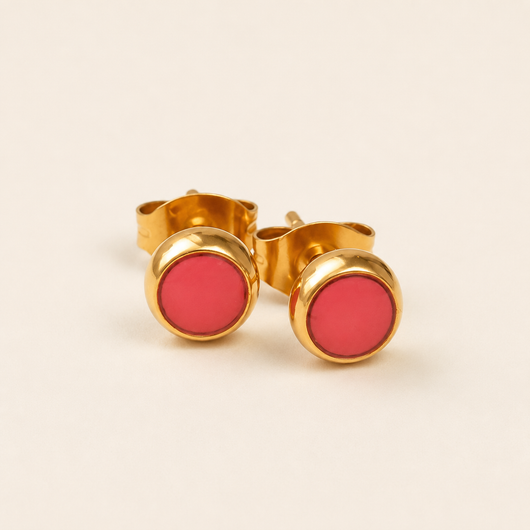 Everyday Gold Stainless Steel Stud Earrings