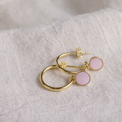 Luxe Gold Hoop Drop Earrings