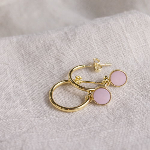 Luxe Gold Hoop Drop Earrings