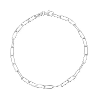 Signature Sterling Silver Paperclip Chain Bracelet