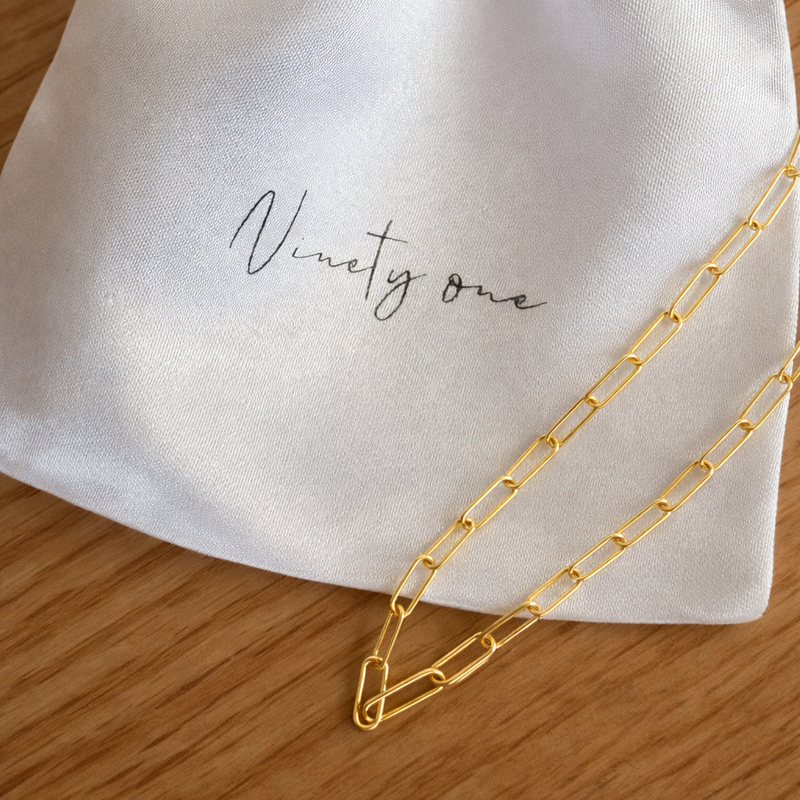 Luxe Gold Paperclip Chain Necklace