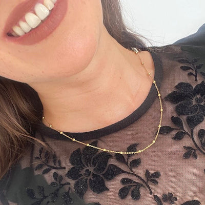 Everyday Gold Plated Stainless Steel Ball Chain Necklace