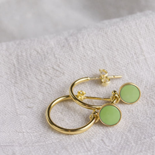 Luxe Gold Hoop Drop Earrings