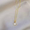 Luxe Gold Pendant Drop Necklace