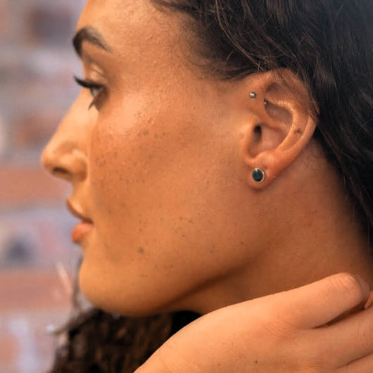 Luxe Gold Stud Earrings