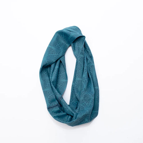 Teal Indian Print